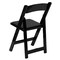 Emma and Oliver 2 Pack Wedding Party Event Wood Folding Chair with Vinyl Padded Seat